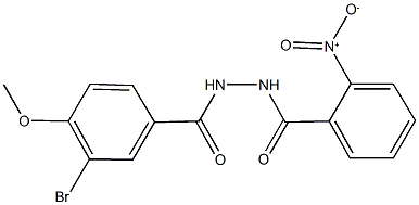 N'-(3-bromo-4-methoxybenzoyl)-2-nitrobenzohydrazide Structure