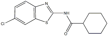 N-(6-chloro-1,3-benzothiazol-2-yl)cyclohexanecarboxamide Structure