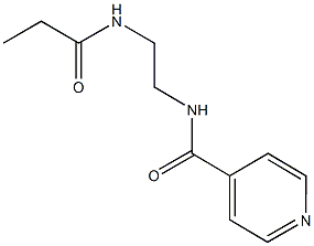 N-[2-(propionylamino)ethyl]isonicotinamide 구조식 이미지