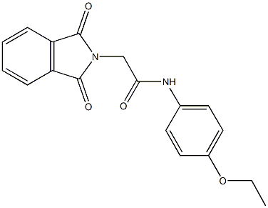 2-(1,3-dioxo-1,3-dihydro-2H-isoindol-2-yl)-N-(4-ethoxyphenyl)acetamide 구조식 이미지