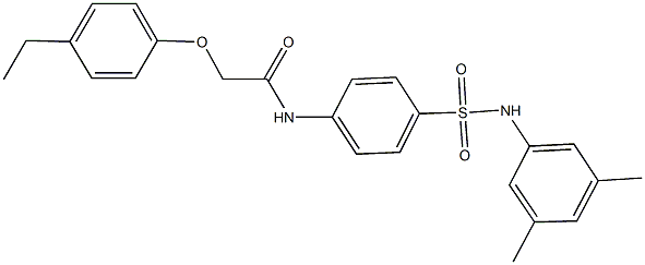 N-{4-[(3,5-dimethylanilino)sulfonyl]phenyl}-2-(4-ethylphenoxy)acetamide Structure