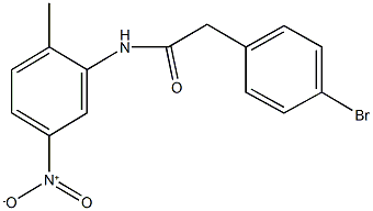 2-(4-bromophenyl)-N-{5-nitro-2-methylphenyl}acetamide Structure