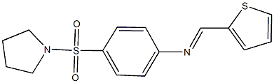 N-[4-(1-pyrrolidinylsulfonyl)phenyl]-N-(2-thienylmethylene)amine Structure