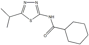 N-(5-isopropyl-1,3,4-thiadiazol-2-yl)cyclohexanecarboxamide 구조식 이미지