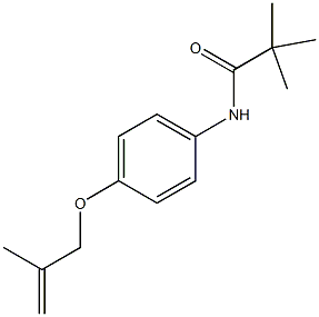 2,2-dimethyl-N-{4-[(2-methyl-2-propenyl)oxy]phenyl}propanamide Structure