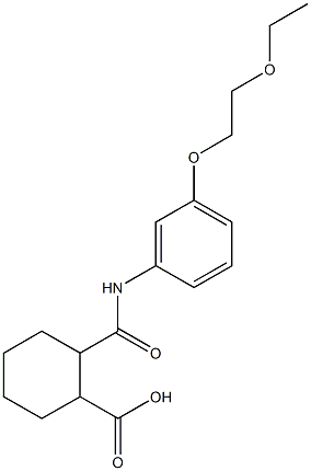 2-{[3-(2-ethoxyethoxy)anilino]carbonyl}cyclohexanecarboxylic acid 구조식 이미지