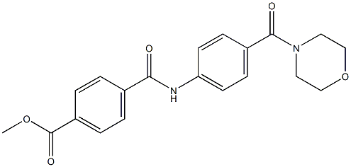 methyl 4-{[4-(4-morpholinylcarbonyl)anilino]carbonyl}benzoate Structure