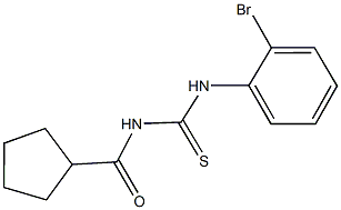 N-(2-bromophenyl)-N'-(cyclopentylcarbonyl)thiourea 구조식 이미지