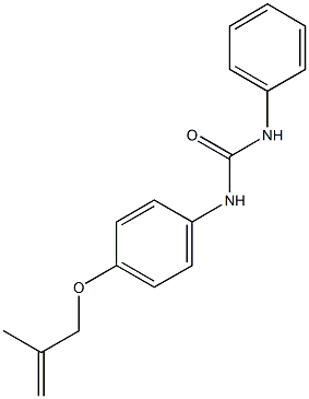 N-{4-[(2-methyl-2-propenyl)oxy]phenyl}-N'-phenylurea 구조식 이미지