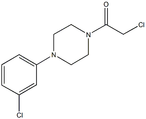1-(chloroacetyl)-4-(3-chlorophenyl)piperazine Structure