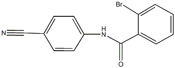 2-bromo-N-(4-cyanophenyl)benzamide Structure