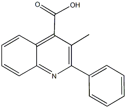 3-methyl-2-phenyl-4-quinolinecarboxylic acid Structure