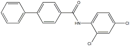 N-(2,4-dichlorophenyl)[1,1'-biphenyl]-4-carboxamide 구조식 이미지