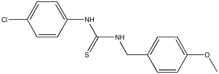 N-(4-chlorophenyl)-N'-(4-methoxybenzyl)thiourea Structure