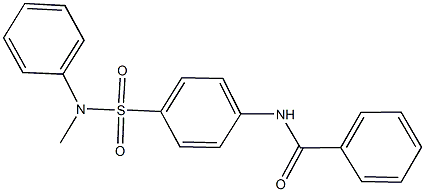 N-{4-[(methylanilino)sulfonyl]phenyl}benzamide Structure