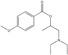 2-(diethylamino)-1-methylethyl 4-methoxybenzoate Structure