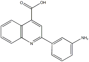 2-(3-aminophenyl)-4-quinolinecarboxylic acid Structure