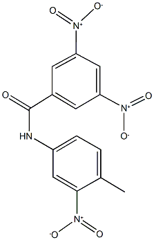 3,5-dinitro-N-{3-nitro-4-methylphenyl}benzamide 구조식 이미지