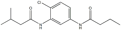N-[5-(butyrylamino)-2-chlorophenyl]-3-methylbutanamide 구조식 이미지