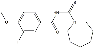 N-(1-azepanylcarbothioyl)-3-iodo-4-methoxybenzamide Structure