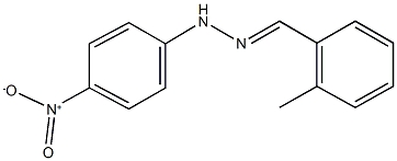 2-methylbenzaldehyde {4-nitrophenyl}hydrazone Structure