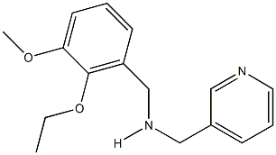 N-(2-ethoxy-3-methoxybenzyl)-N-(3-pyridinylmethyl)amine Structure