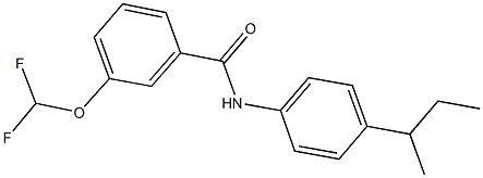 N-(4-sec-butylphenyl)-3-(difluoromethoxy)benzamide Structure