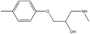1-(methylamino)-3-(4-methylphenoxy)-2-propanol Structure