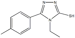 4-ethyl-5-(4-methylphenyl)-2,4-dihydro-3H-1,2,4-triazole-3-thione Structure