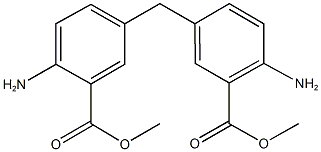 methyl 2-amino-5-[4-amino-3-(methoxycarbonyl)benzyl]benzoate 구조식 이미지