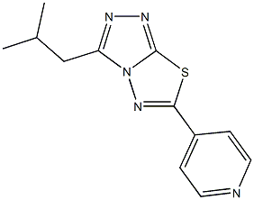 3-isobutyl-6-(4-pyridinyl)[1,2,4]triazolo[3,4-b][1,3,4]thiadiazole Structure