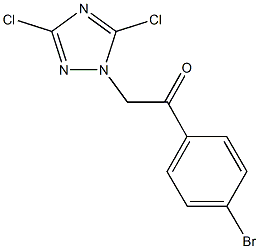 1-(4-bromophenyl)-2-(3,5-dichloro-1H-1,2,4-triazol-1-yl)ethanone 구조식 이미지