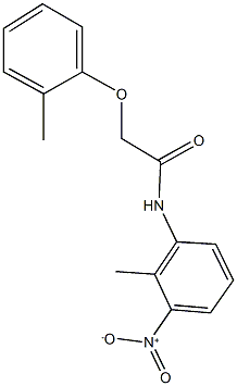 N-{3-nitro-2-methylphenyl}-2-(2-methylphenoxy)acetamide 구조식 이미지