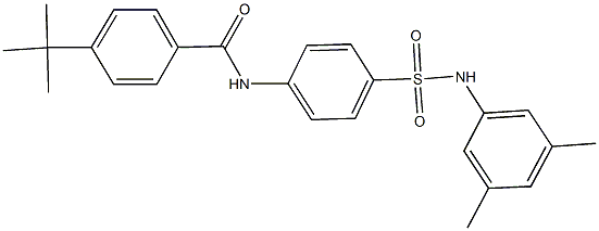 4-tert-butyl-N-{4-[(3,5-dimethylanilino)sulfonyl]phenyl}benzamide Structure