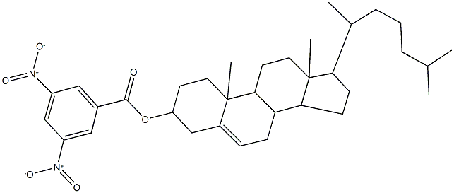17-(1,5-dimethylhexyl)-10,13-dimethyl-2,3,4,7,8,9,10,11,12,13,14,15,16,17-tetradecahydro-1H-cyclopenta[a]phenanthren-3-yl 3,5-dinitrobenzoate Structure