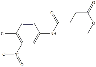 methyl 4-{4-chloro-3-nitroanilino}-4-oxobutanoate 구조식 이미지