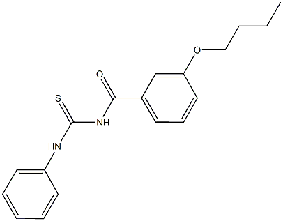 N-(3-butoxybenzoyl)-N'-phenylthiourea Structure