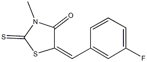 5-(3-fluorobenzylidene)-3-methyl-2-thioxo-1,3-thiazolidin-4-one Structure