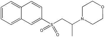 4-[1-methyl-2-(2-naphthylsulfonyl)ethyl]morpholine Structure