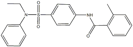 N-{4-[(ethylanilino)sulfonyl]phenyl}-2-methylbenzamide Structure