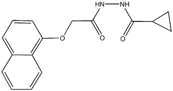 N'-[2-(1-naphthyloxy)acetyl]cyclopropanecarbohydrazide Structure