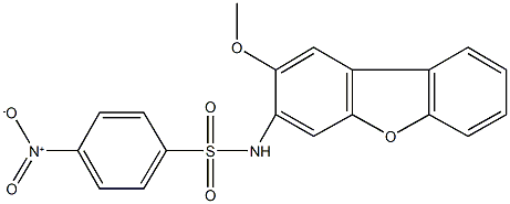 4-nitro-N-(2-methoxydibenzo[b,d]furan-3-yl)benzenesulfonamide 구조식 이미지