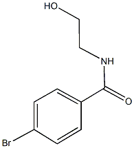 4-bromo-N-(2-hydroxyethyl)benzamide 구조식 이미지