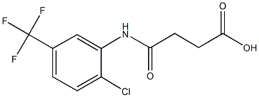 4-[2-chloro-5-(trifluoromethyl)anilino]-4-oxobutanoic acid 구조식 이미지