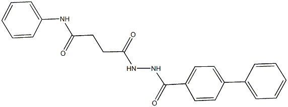 4-[2-([1,1'-biphenyl]-4-ylcarbonyl)hydrazino]-4-oxo-N-phenylbutanamide Structure
