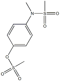 4-[methyl(methylsulfonyl)amino]phenyl methanesulfonate Structure
