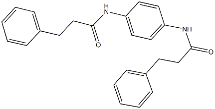 3-phenyl-N-{4-[(3-phenylpropanoyl)amino]phenyl}propanamide 구조식 이미지