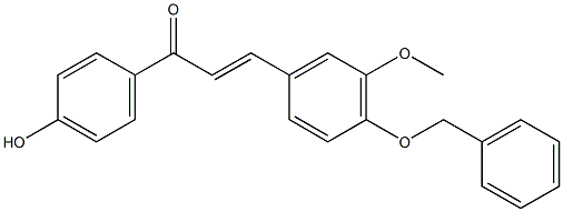 3-[4-(benzyloxy)-3-methoxyphenyl]-1-(4-hydroxyphenyl)-2-propen-1-one 구조식 이미지