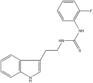 N-(2-fluorophenyl)-N'-[2-(1H-indol-3-yl)ethyl]thiourea Structure