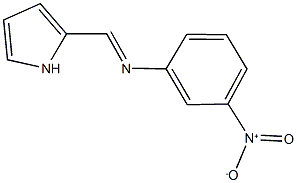 2-[({3-nitrophenyl}imino)methyl]-1H-pyrrole 구조식 이미지